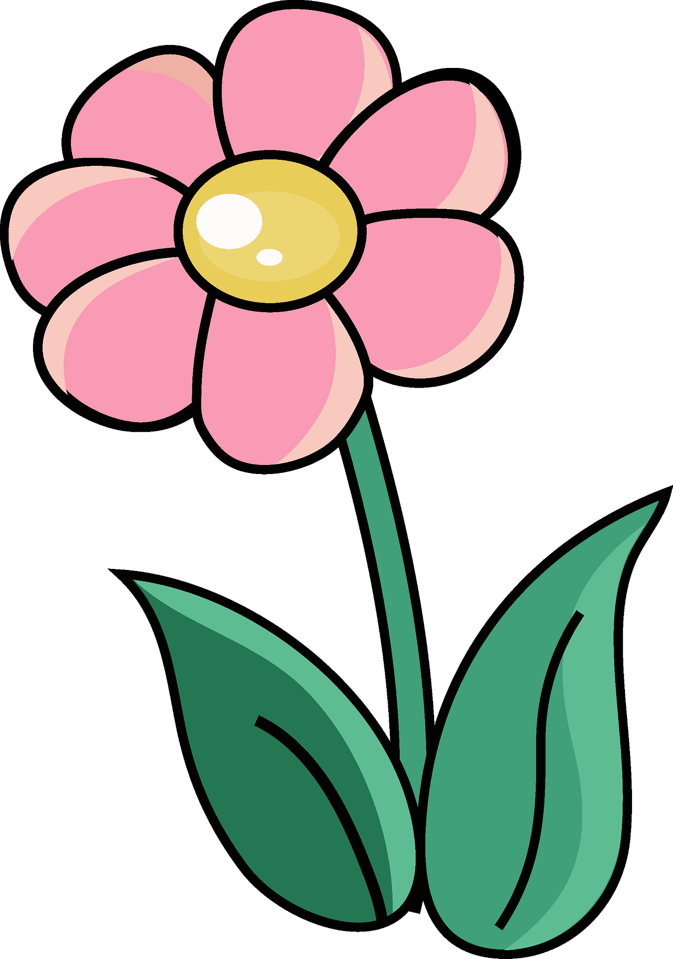 Pink flower clipart clip art