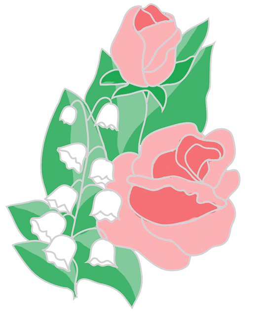 Pink flower clipart free