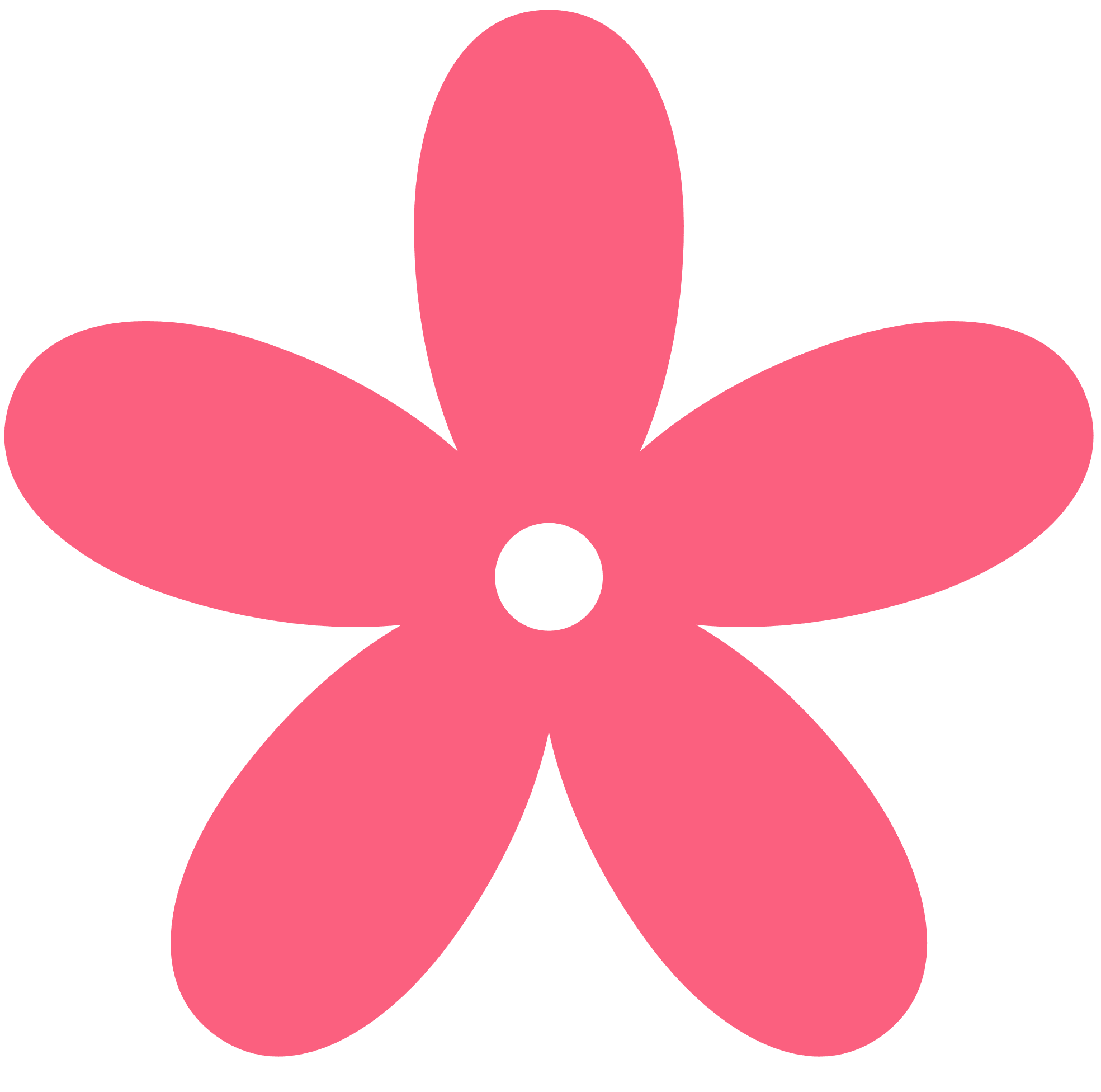 Pink flower clipart image