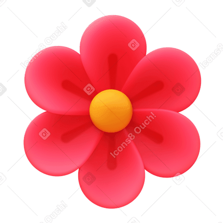 Pink flower clipart logo
