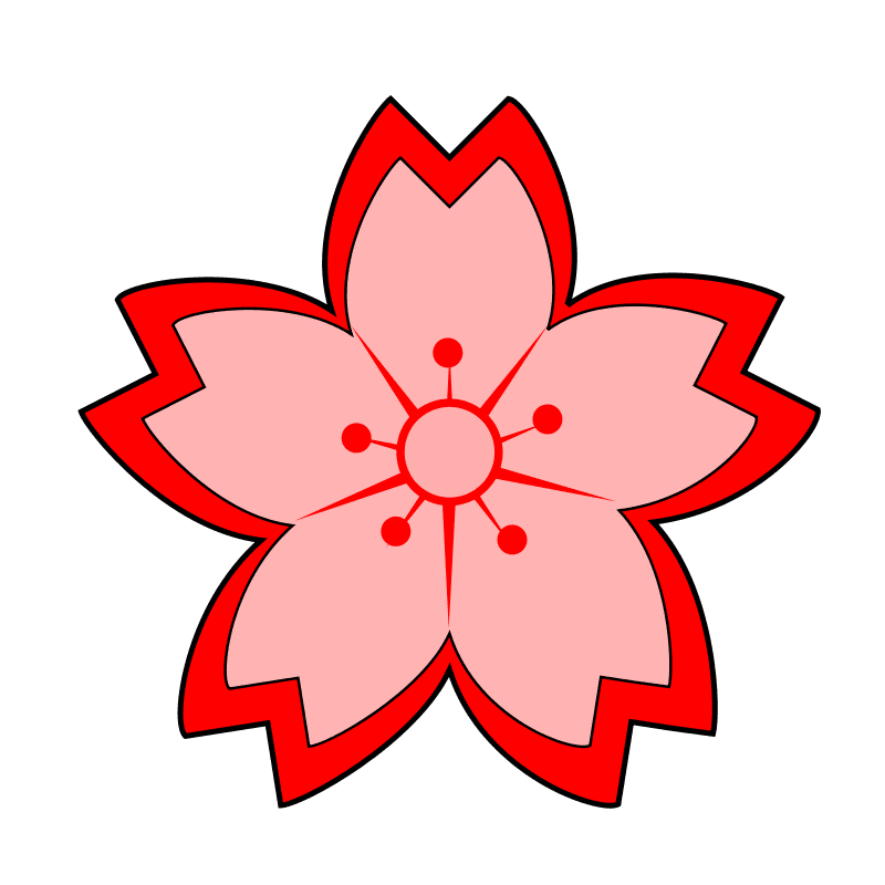 Pink flower clipart sakura anonymous picture