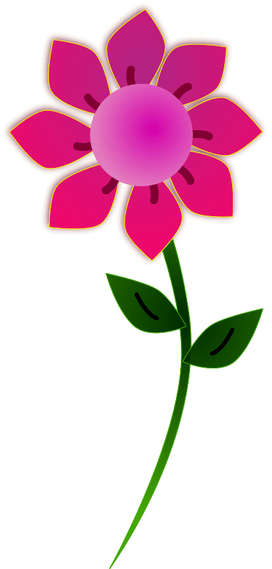 Pink flower clipart sun by arcdroid logo