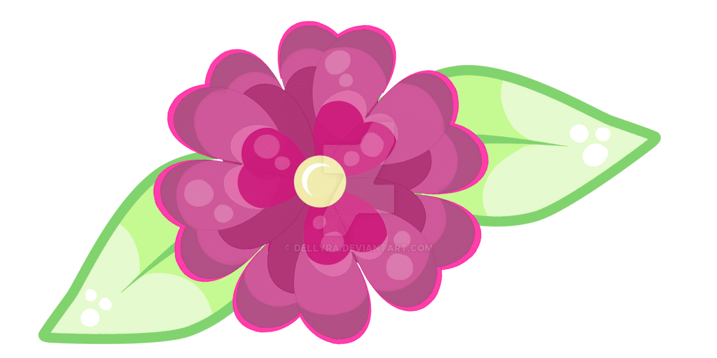 Pink flower cutie mark adopt close by dellyra clipart vector