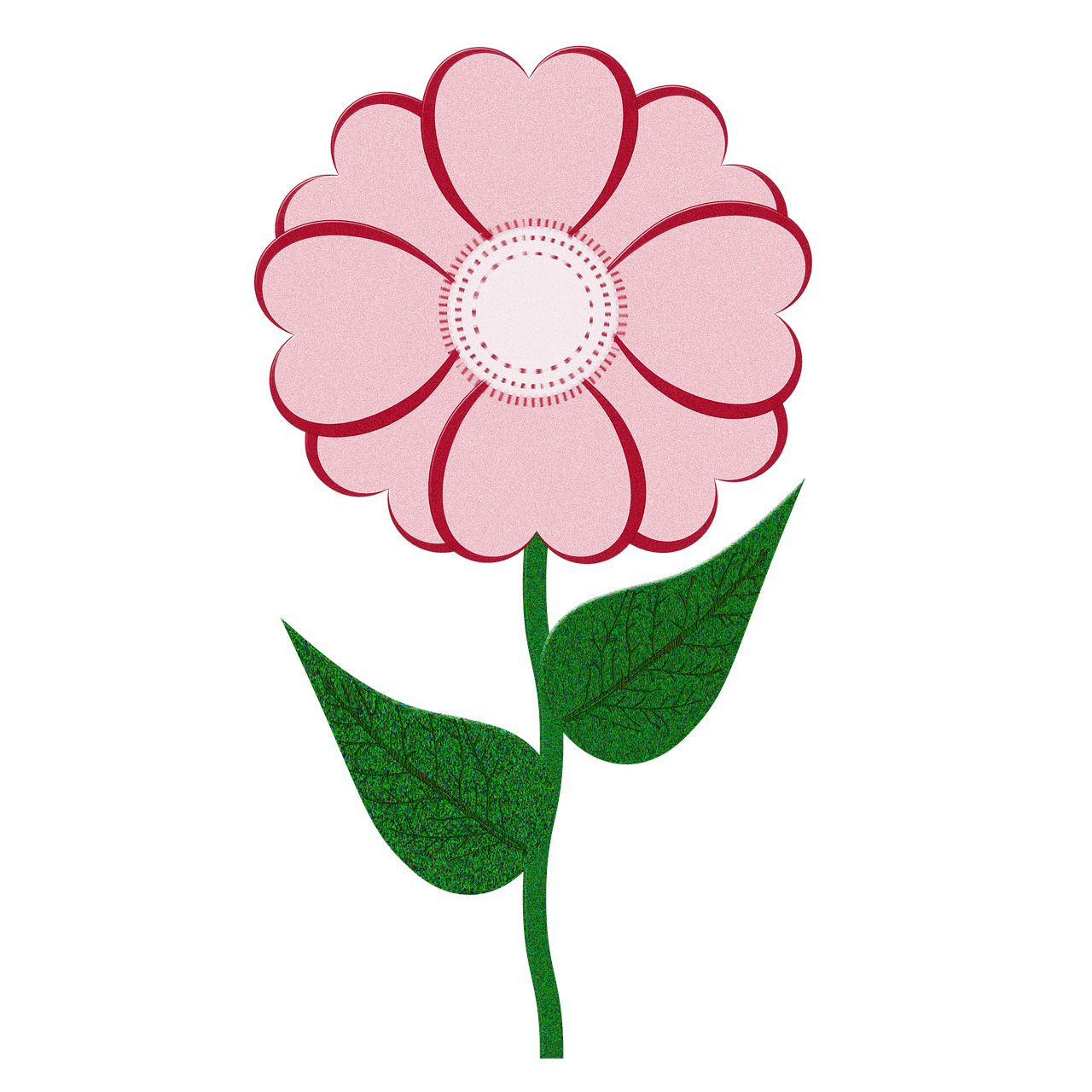 Pink flower nature clipart picture