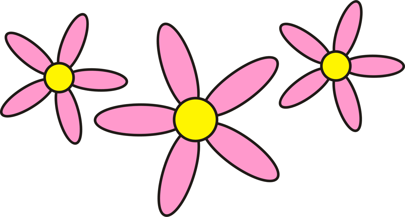 Pink flower plant flora clipart free
