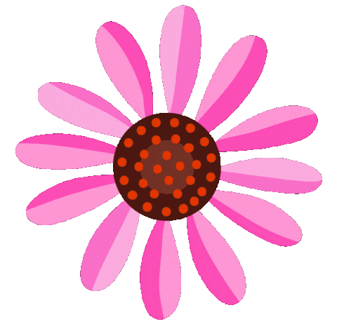 Pink flower sticker by kew gardens clipart image