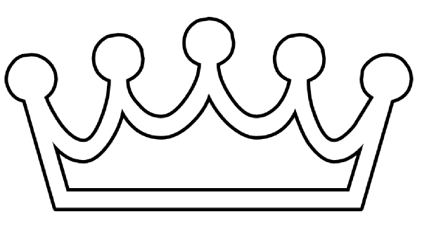 Queen crown clipart vector line 5