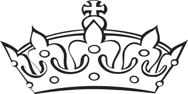 Queen crown drawing of for king clipart vector