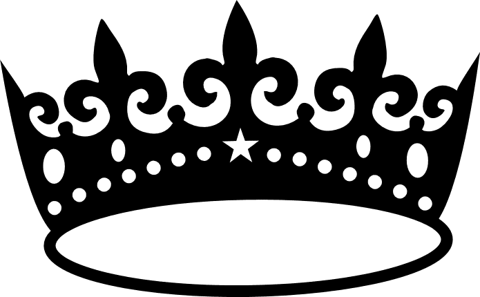 Queen crown for members silhouette heart clipart free
