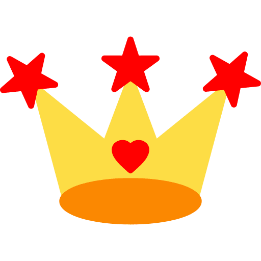 Queen crown generic color fill clipart vector