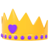 Queen crown in blend gltf clipart picture – Clipartix