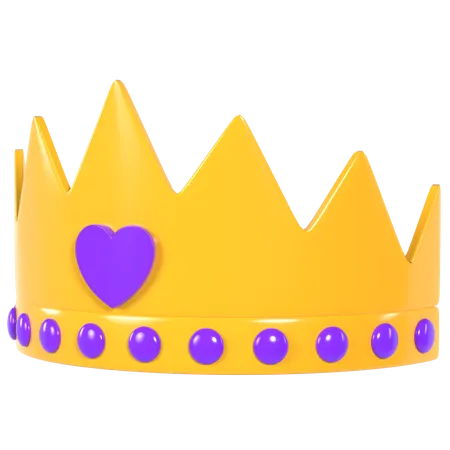 Queen crown in blend gltf clipart picture