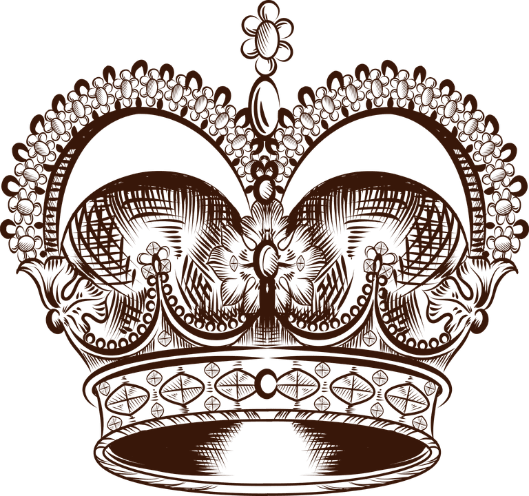 Queen crown king vector graphic clipart