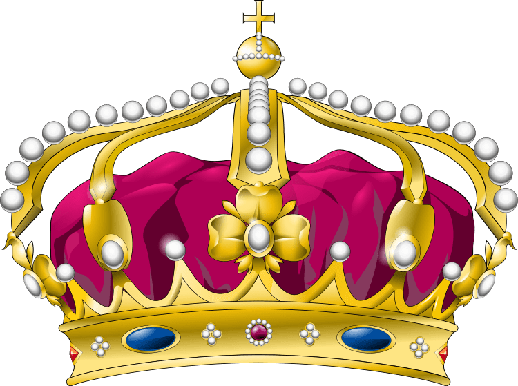 Queen crown royal curved commons clipart logo