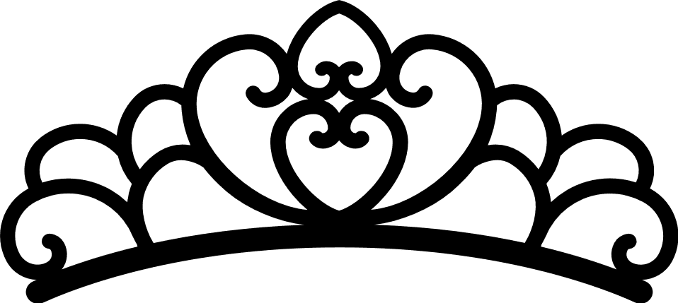 Queen crown royal princess decorative clipart logo