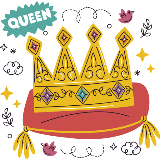 Queen crown stickers miscellaneous clipart picture