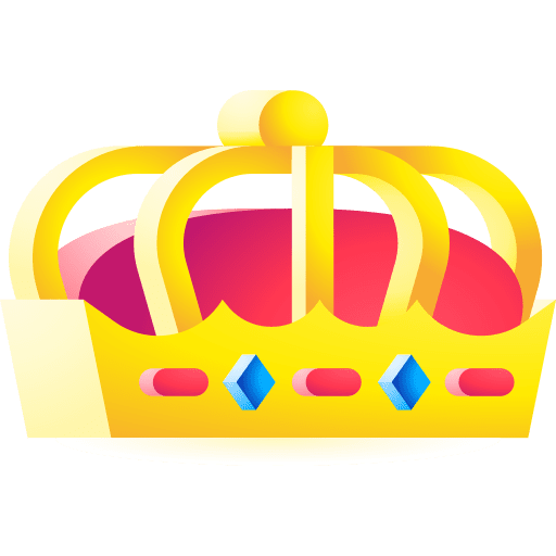 Queen crown toy gradient clipart free