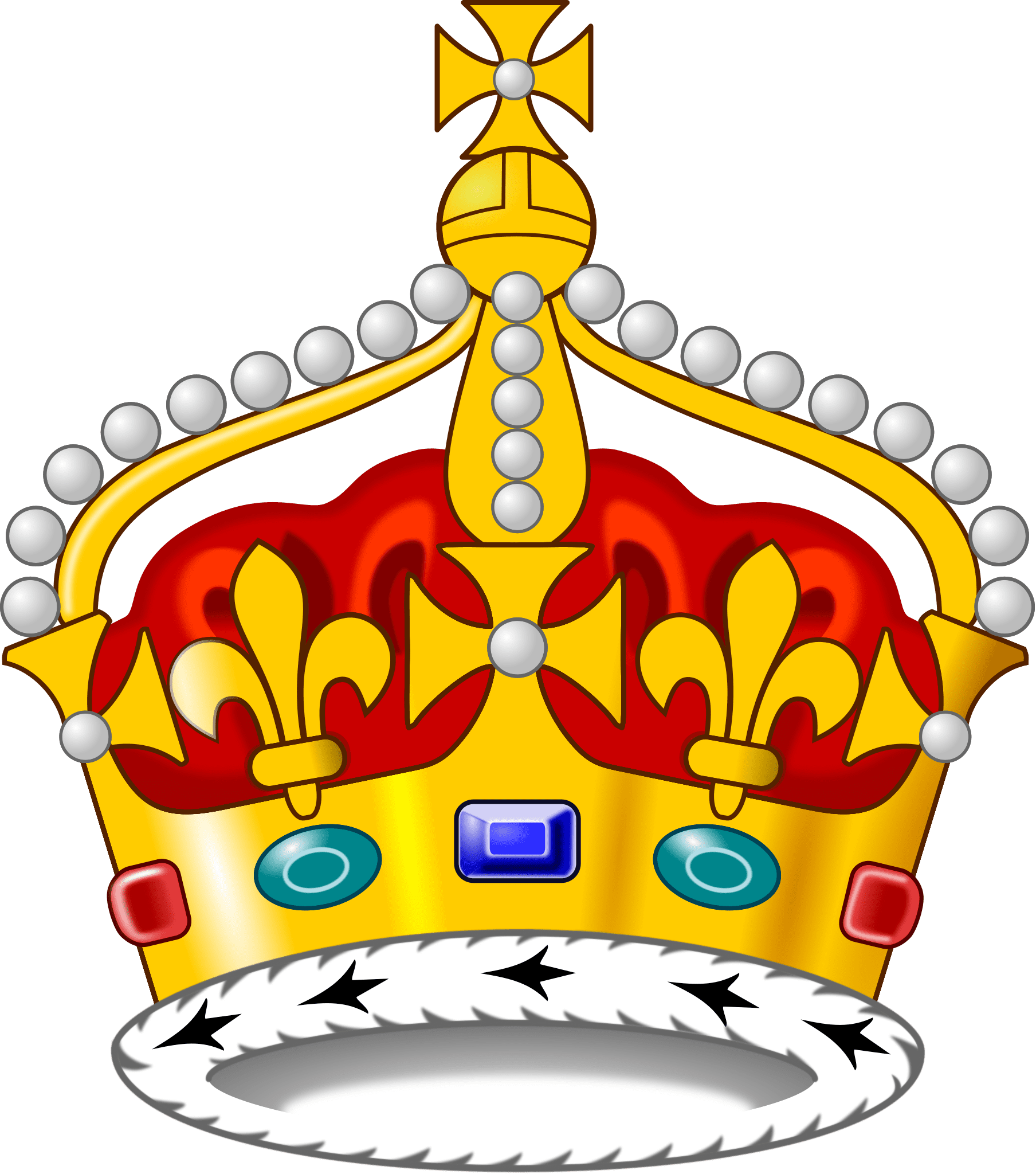 Queen crown united kingdom commons clipart free
