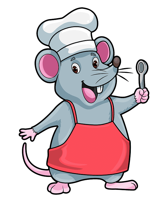 Rat as chef with cooking apron jigsaw puzzle by markus clipart photo