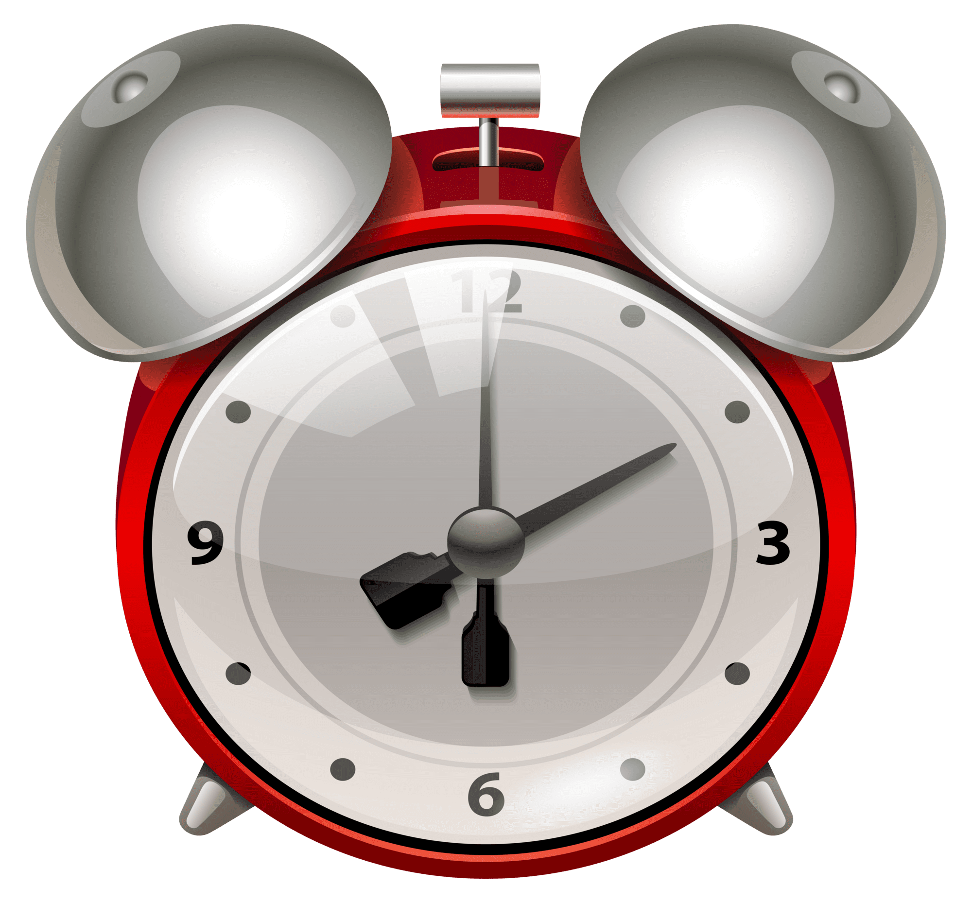 Red alarm clock clipart best background