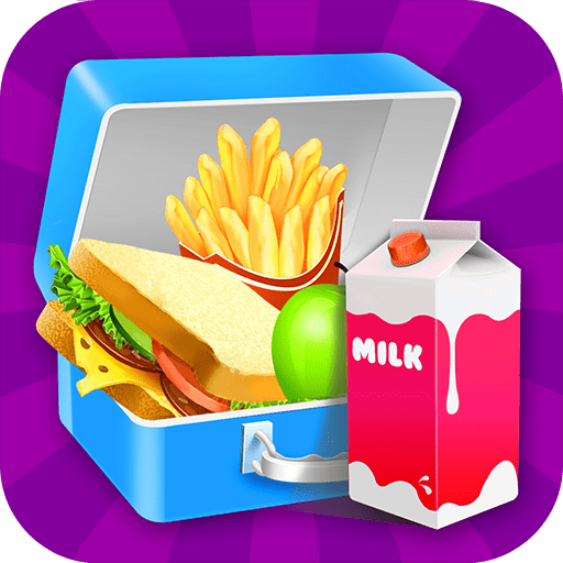 School lunch box maker appstore for clipart vector
