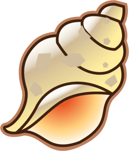 Shell emoji for clipart clip art
