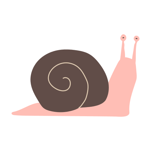 Slug doodle shell clipart snail weather seasons vector