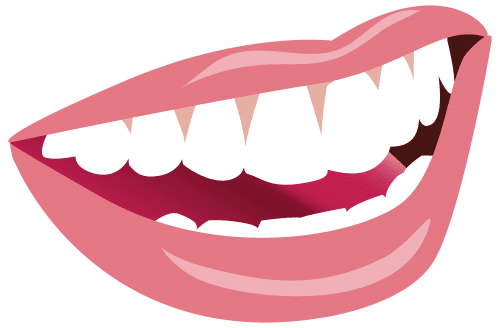 Smiling mouth clipart image teeth art