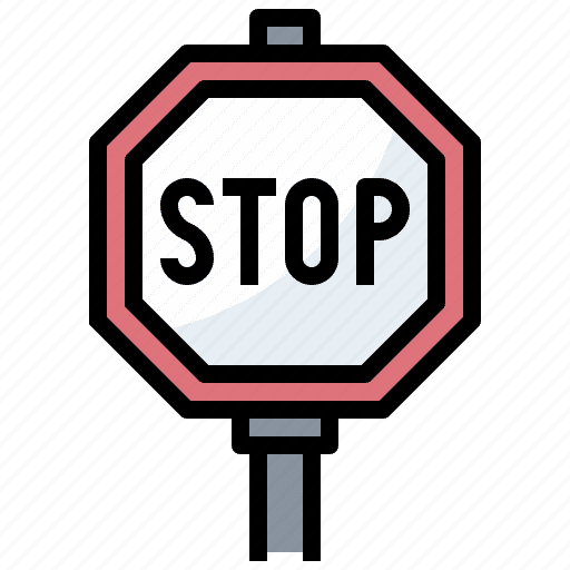 Stop signal circulation miscellaneous sign stopping traffic clipart logo