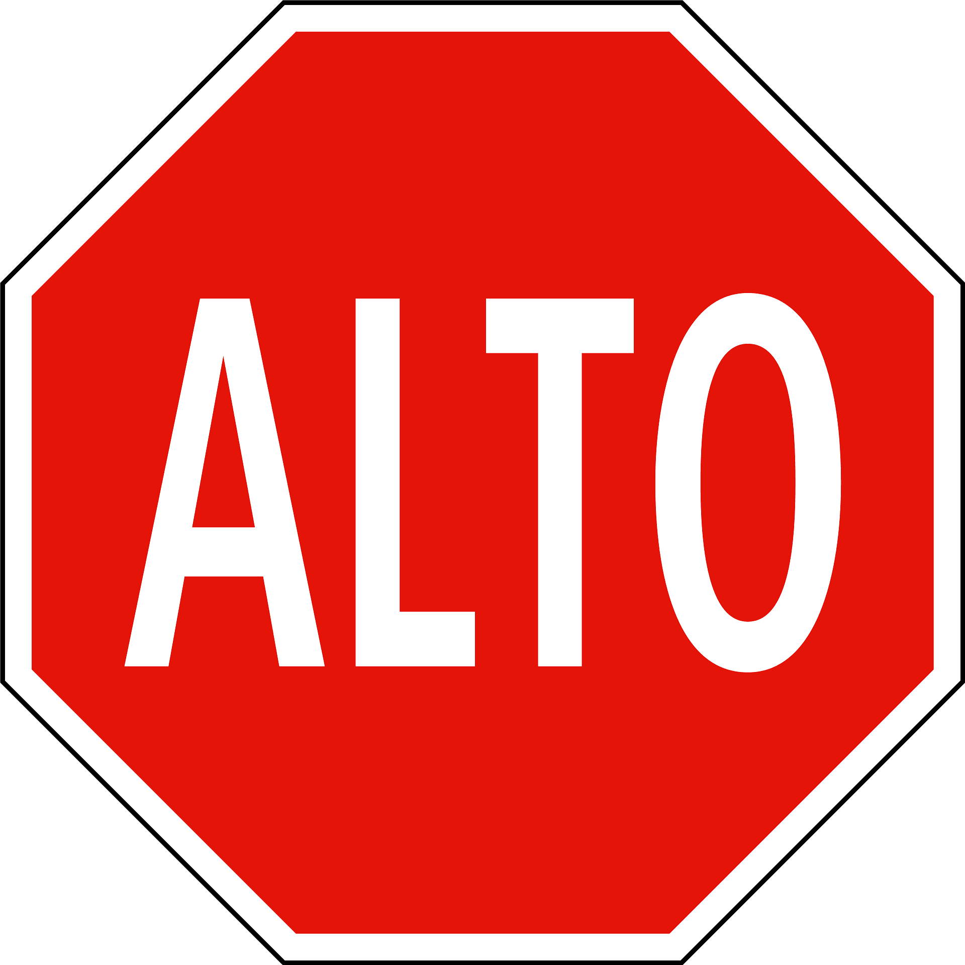 Stop signal mexico sign clipart background