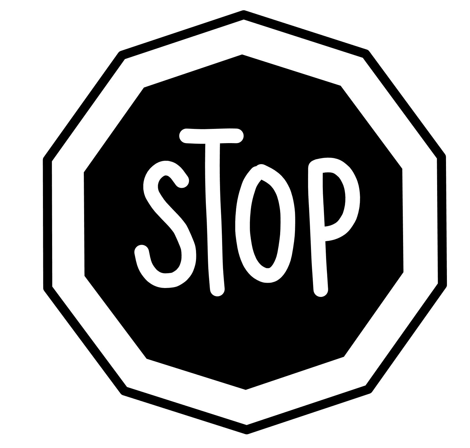Stop signal oa commons clipart free