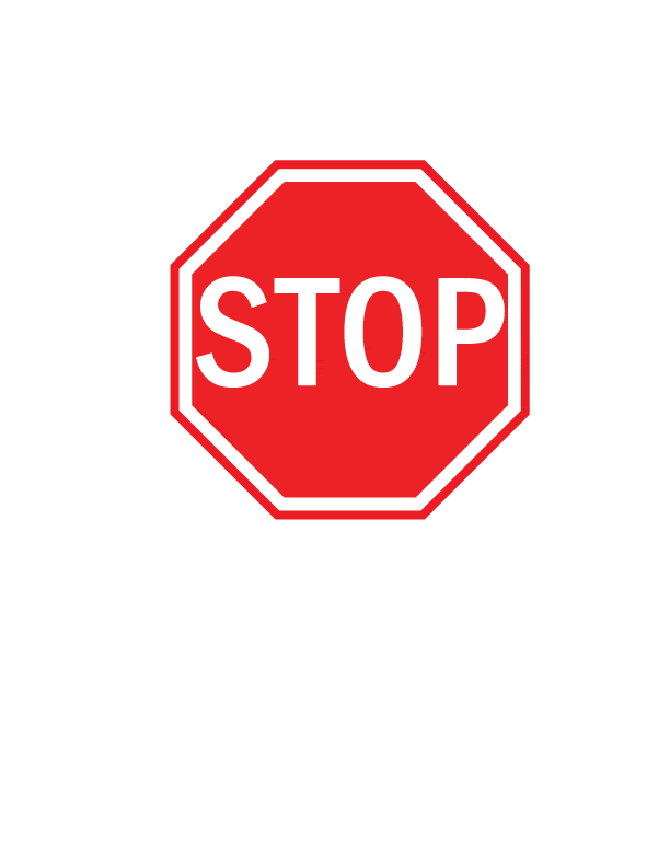 Stop signal picture of signs clipart