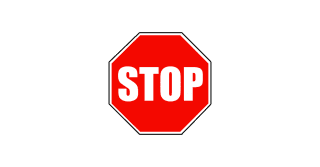 Stop signal sign background clipart