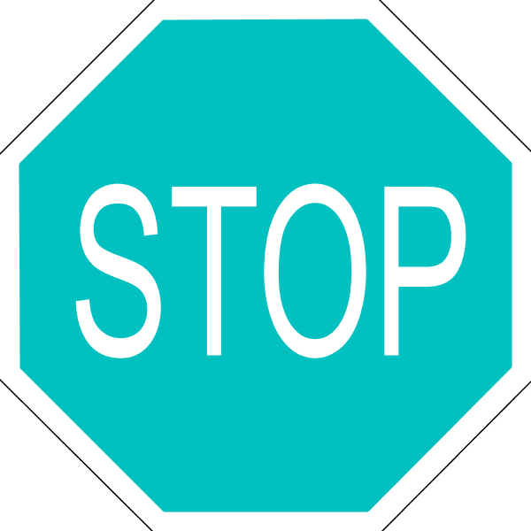 Stop signal sign clipart image