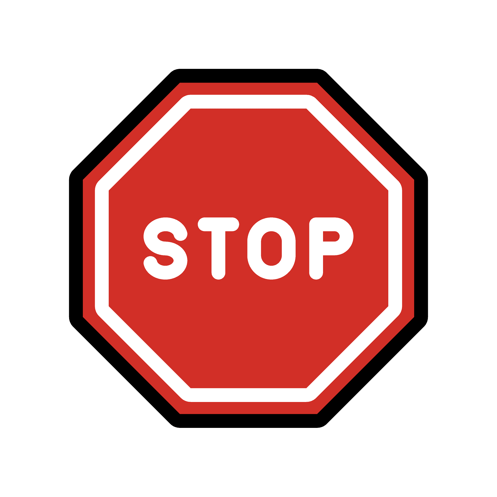 Stop signal sign emoji clipart picture