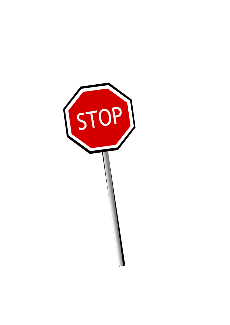 Stop signal sign image cc clipart