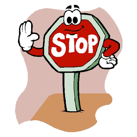 Stop signal sign images clipart 5