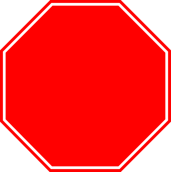 Stop signal sign outline clipart clip background