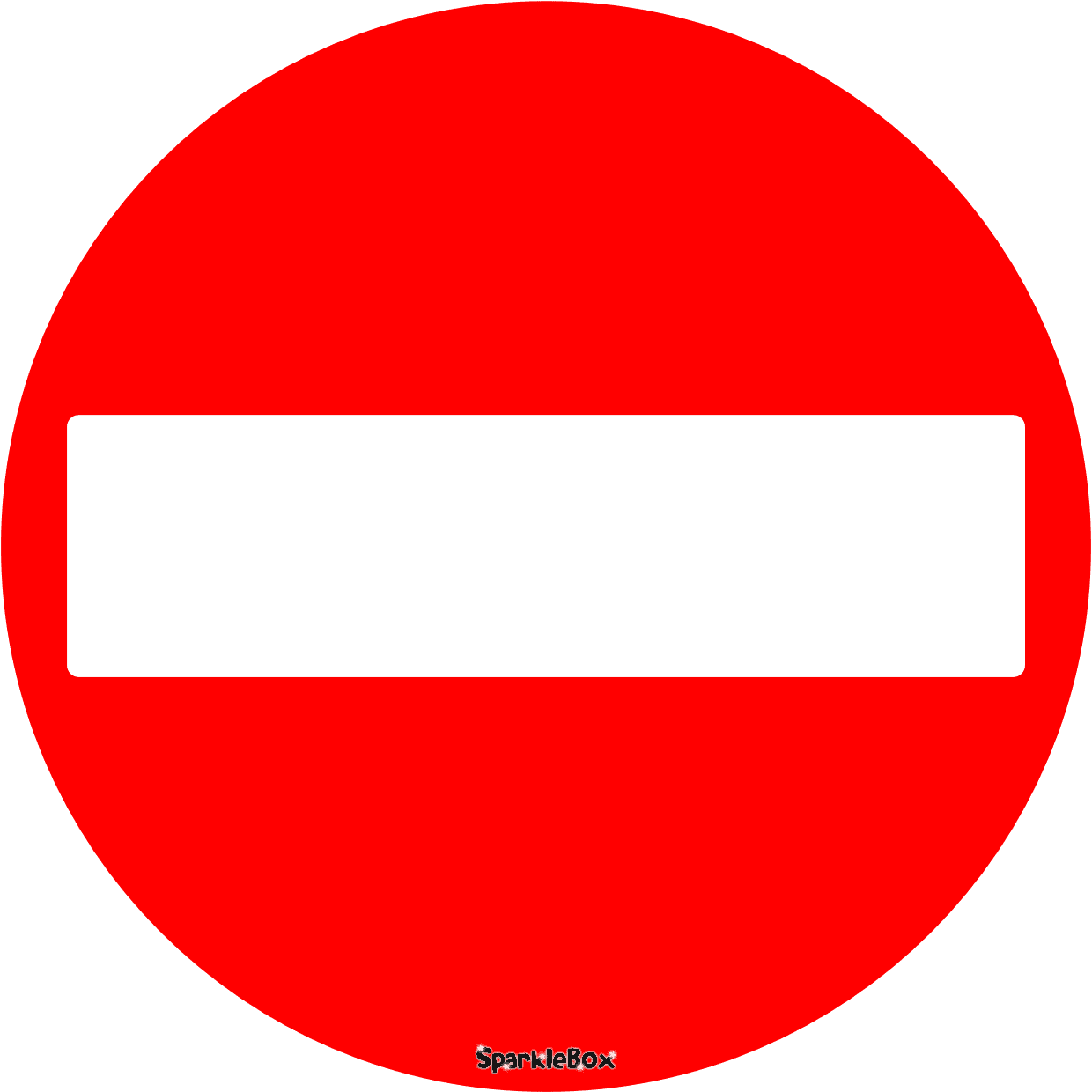 Stop signal sign vector clipart 2