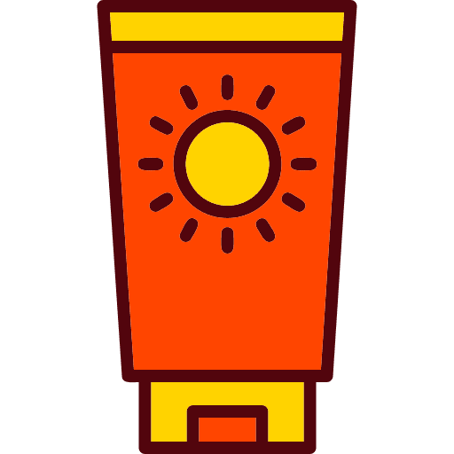 Sunscreen generic color lineal clipart clip art