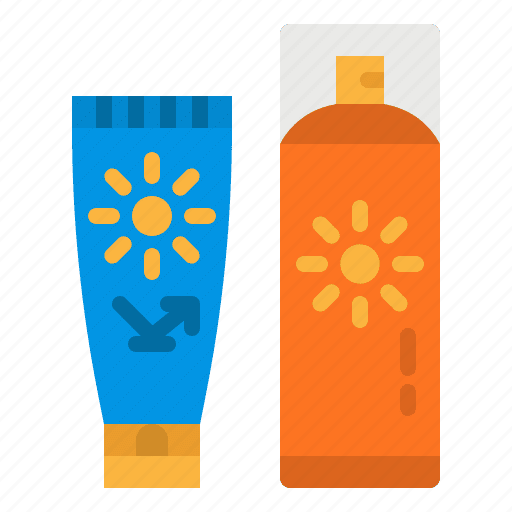 Sunscreen lotion protection sun sunblock uv clipart logo