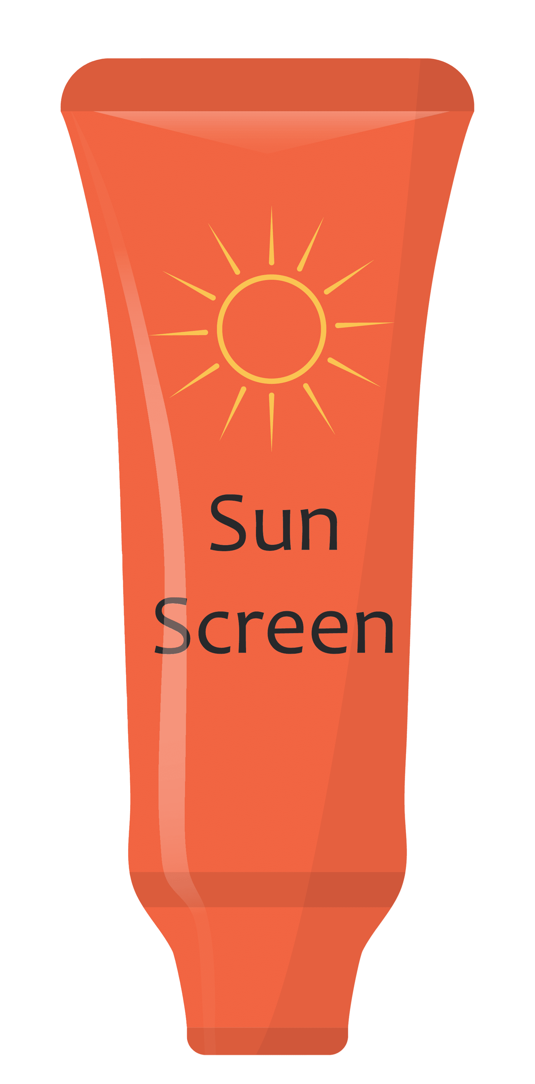 Sunsoak spf tinted sunscreen kah woman clipart clip art