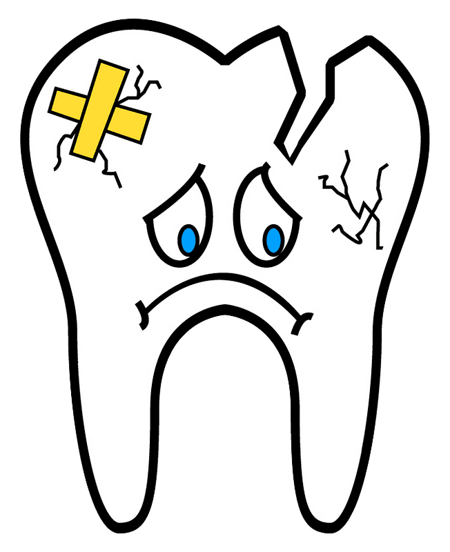 Teeth broken tooth clipart clip art