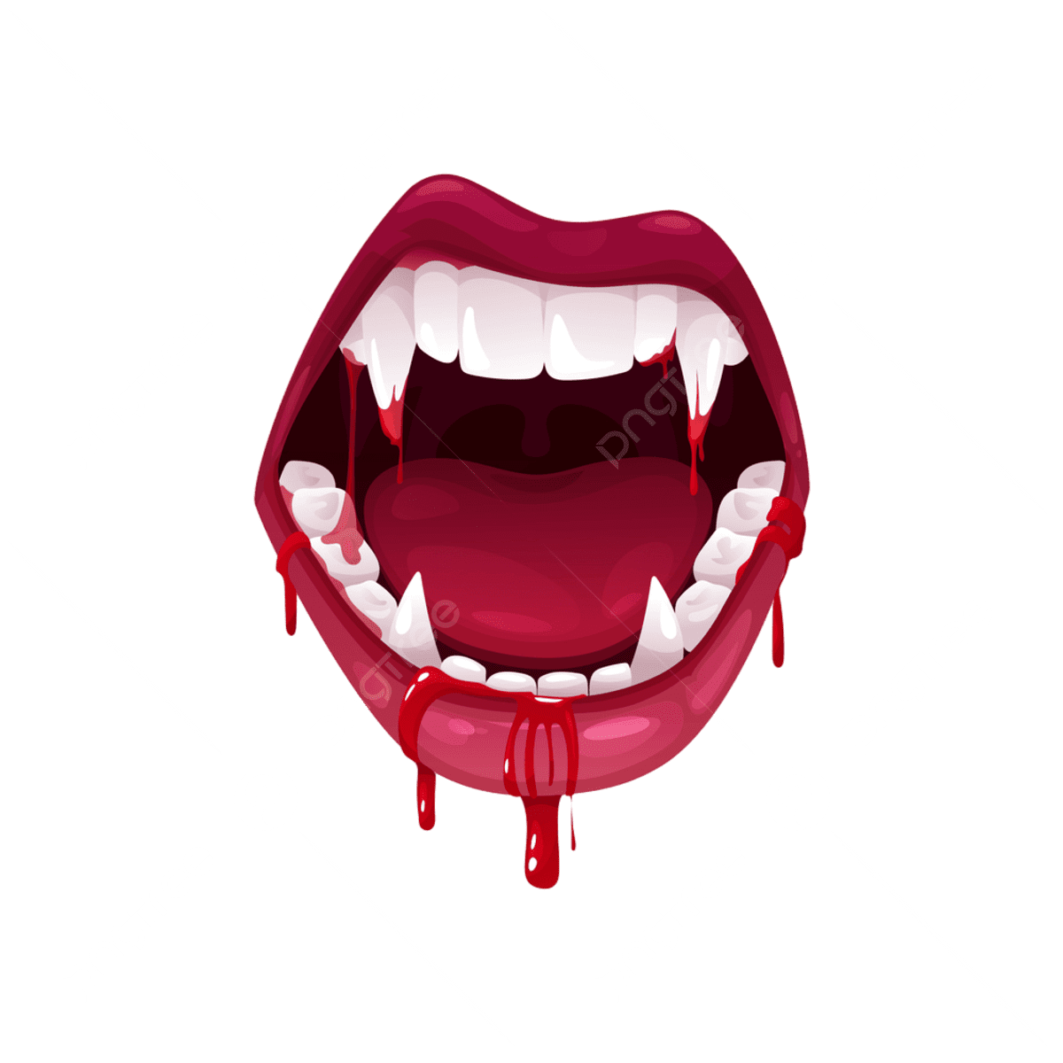 Teeth scary face vector sticker clipart horror cartoon skull with