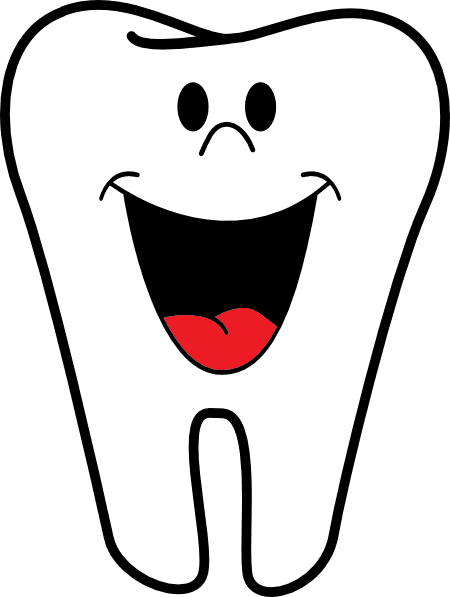 Teeth smiling tooth clipart vector line
