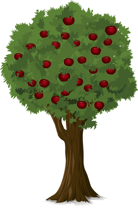 Tree apple vector clipart